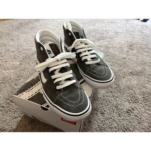 Vans Skate Sk8-Hi grey high top sneakers US10